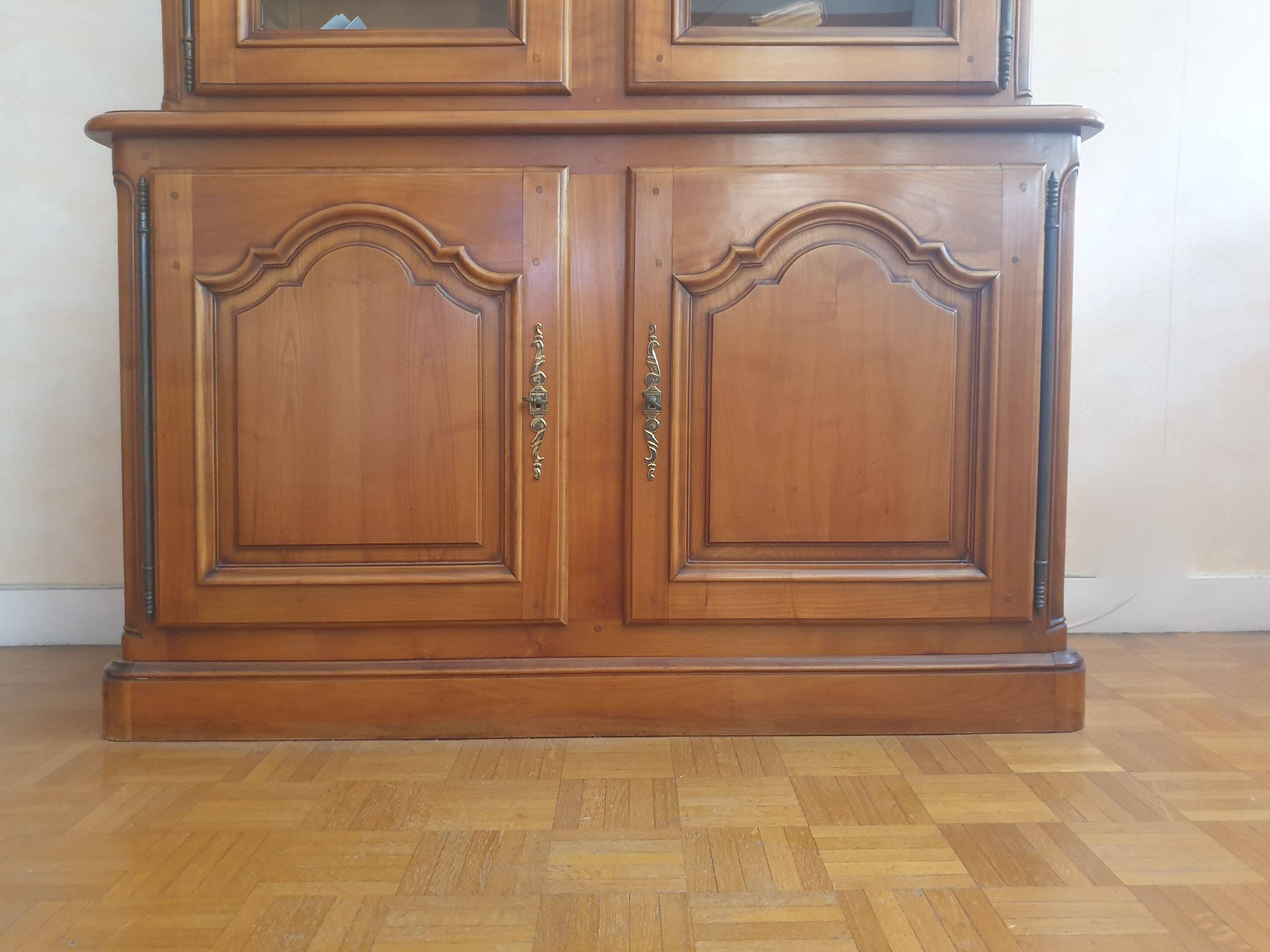 Library with 2 bodies in cherry wood