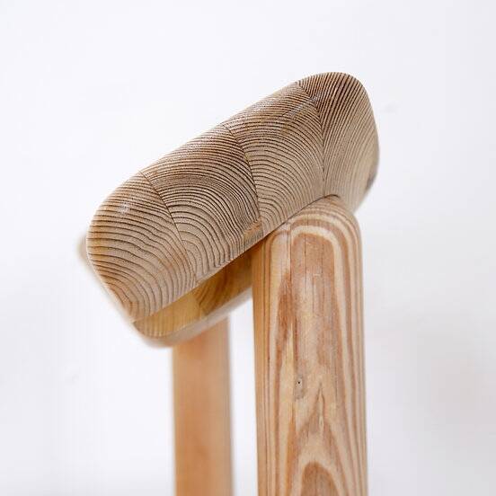 Rainer Daumiller for Hirtshals Savværk A/S dining set - Denmark, 1970s - 1 table/2 chairs/1 stool