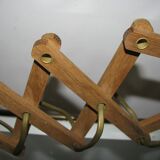 Applique murale/lampe à ciseaux. Holz Teak , Linus Bopp Limbach. Années 1970