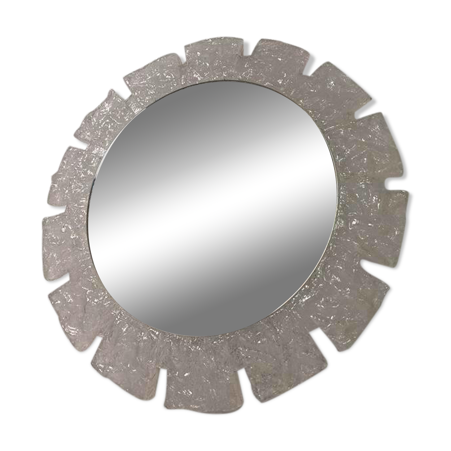 vintage mirror iced glass hillebrand
