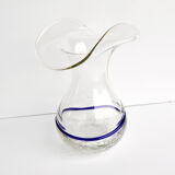 Ice-glass vase, Harrachov Sklo, Czechoslovakia 1970s