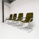 Set of 4 chrome wire chairs by Gastone Rinaldi for Rima, 1960s