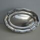 Plat ovale métal argente epns Suede