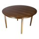 Vintage round teak dining table 4 feet diameter 110 cm Denmark
