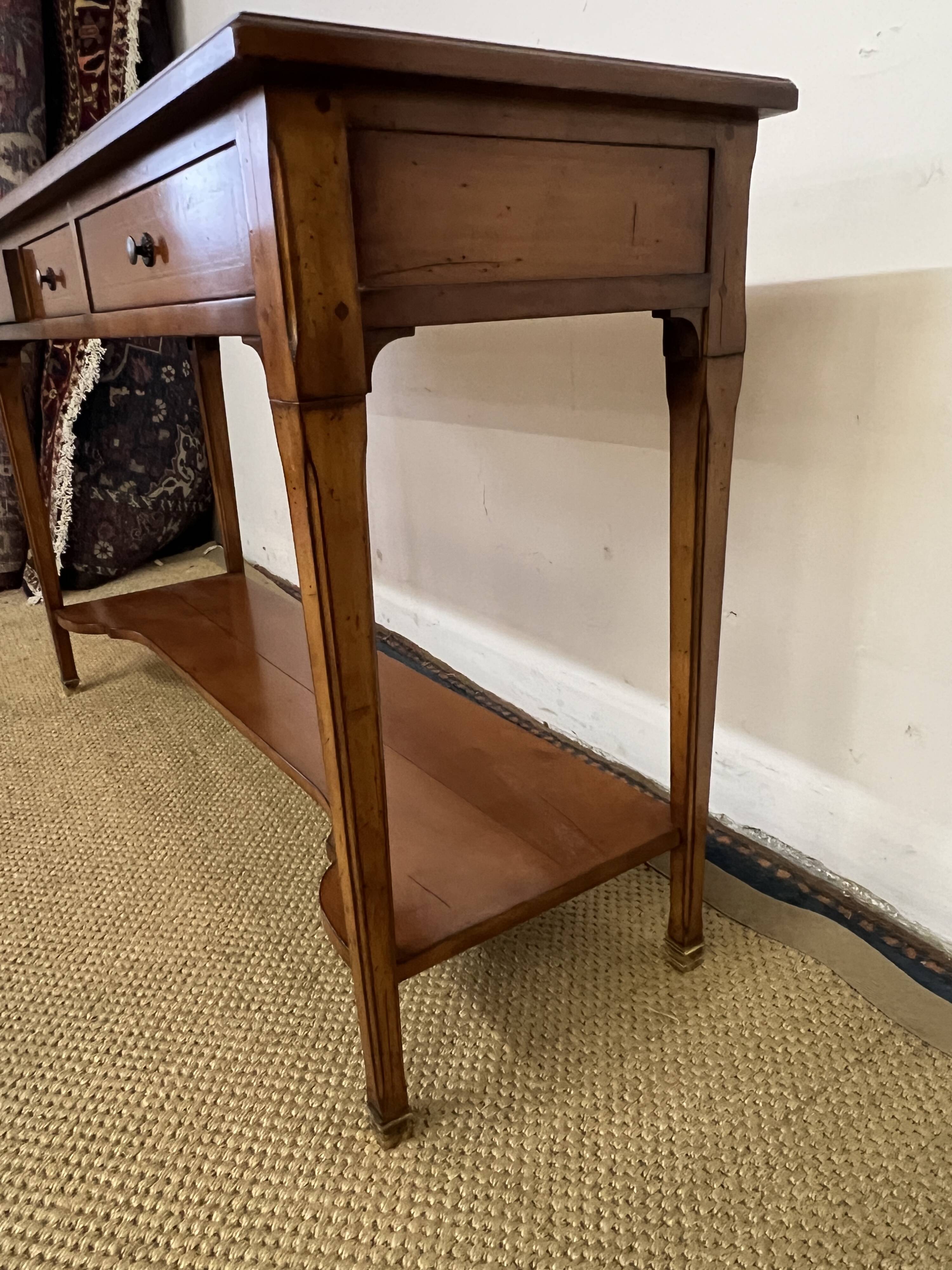 Console / server in Louis XV style cherry wood