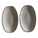 Pair of Siena KMK glazed stoneware dishes, Scandinavian, 1965.