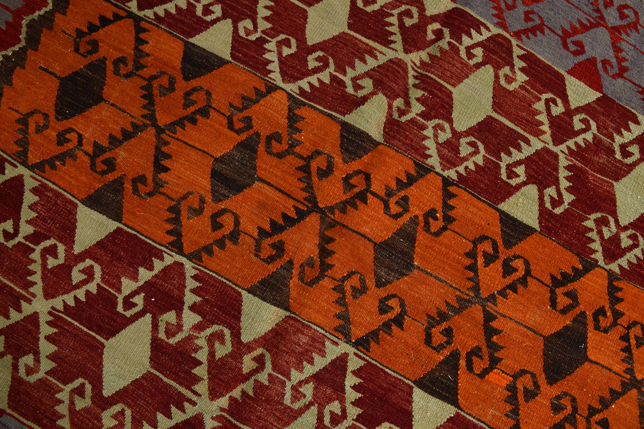 6x12 Orientel Turkish Kilim Rug, 172x369Cm