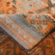3x11 Orange Brown Tribal Turkish Vintage Runner Rug, 88x330Cm