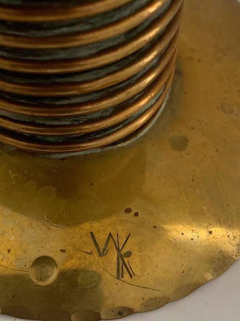 Kerzenleuchter Kerzenständer Brass Candle holder WK candle holder stick Art