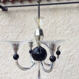 Murano glass art deco chandelier