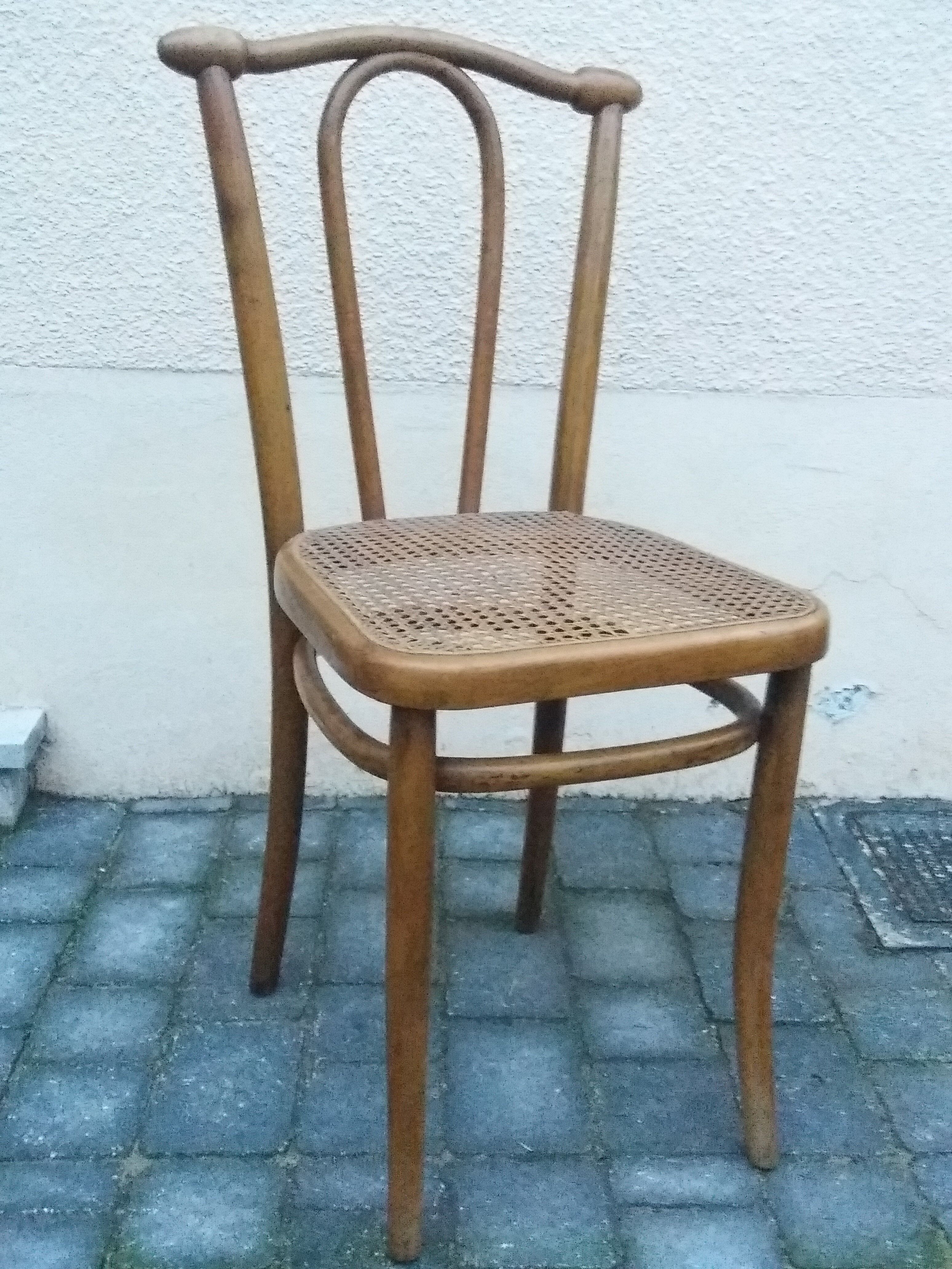 Old turns wooden chair