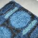 Large Danish Abstract Blue Wool Rya Rug in Ege Style