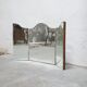 Beveled art deco triptych mirror 102x61cm