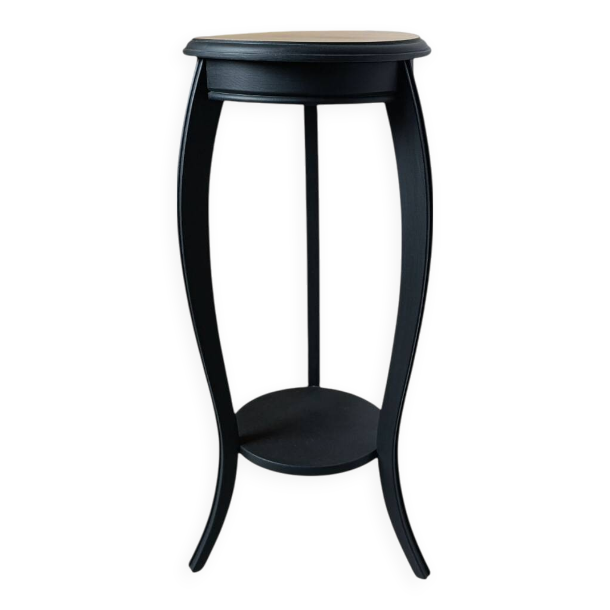 Restored solid wood pedestal table