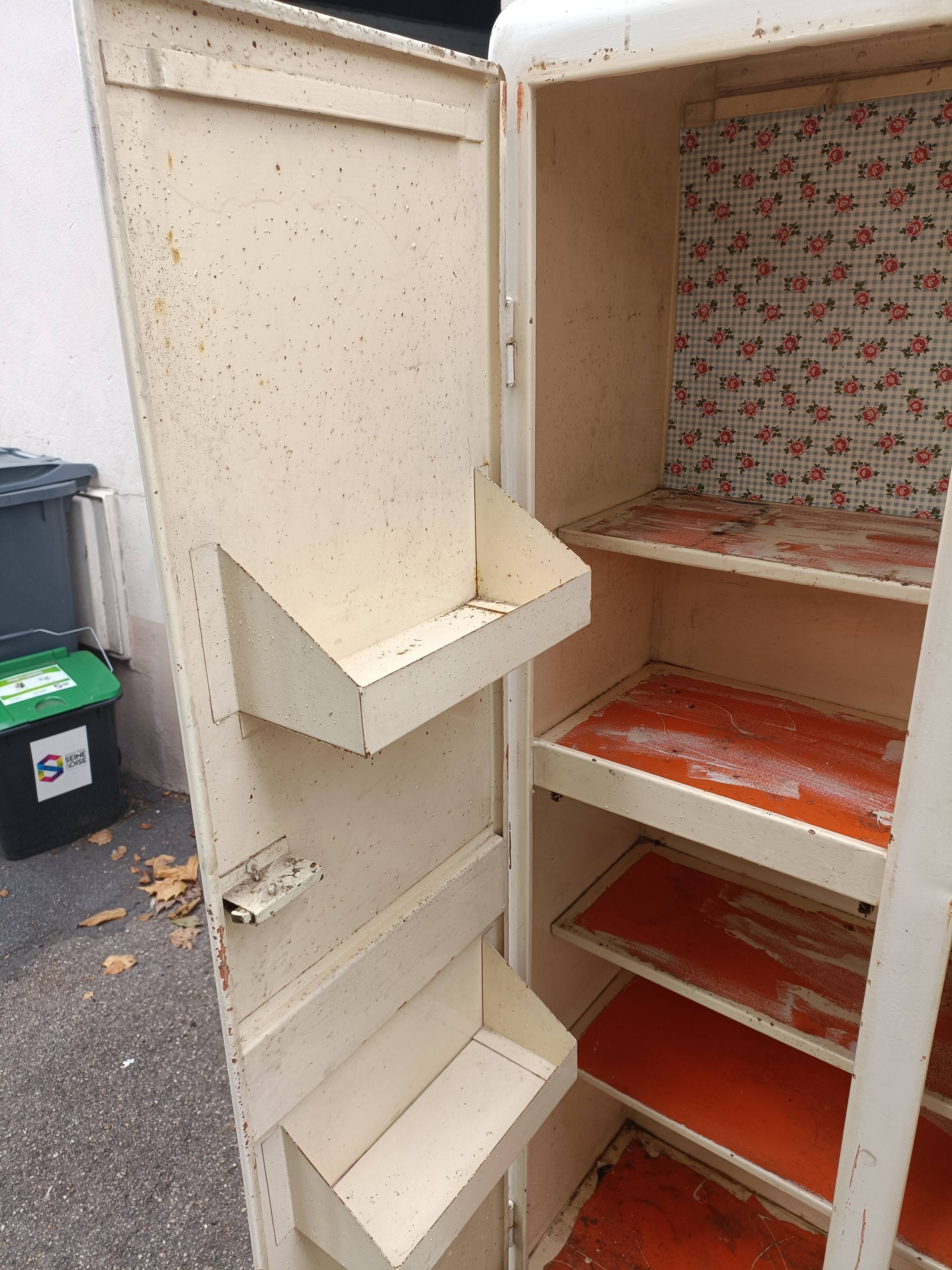 Metal cabinet industrial kitchen