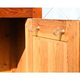 Low wardrobe with closet and drawers