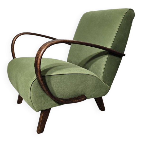 Fauteuil Art Déco par Jindrich Halabala, 1940s