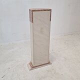 Italian marble pedestal, 1980s