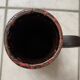 Scheurich vase model 428-26 red and black west germany pottery