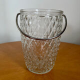 Vintage glass ice bucket