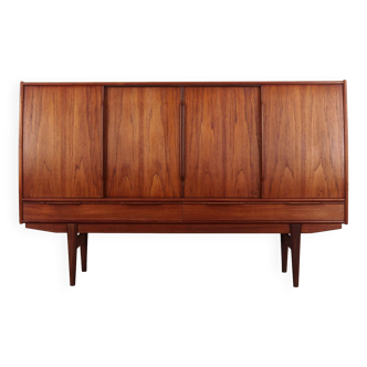 Teak highboard, Danish design, 1960s, production: Denmark