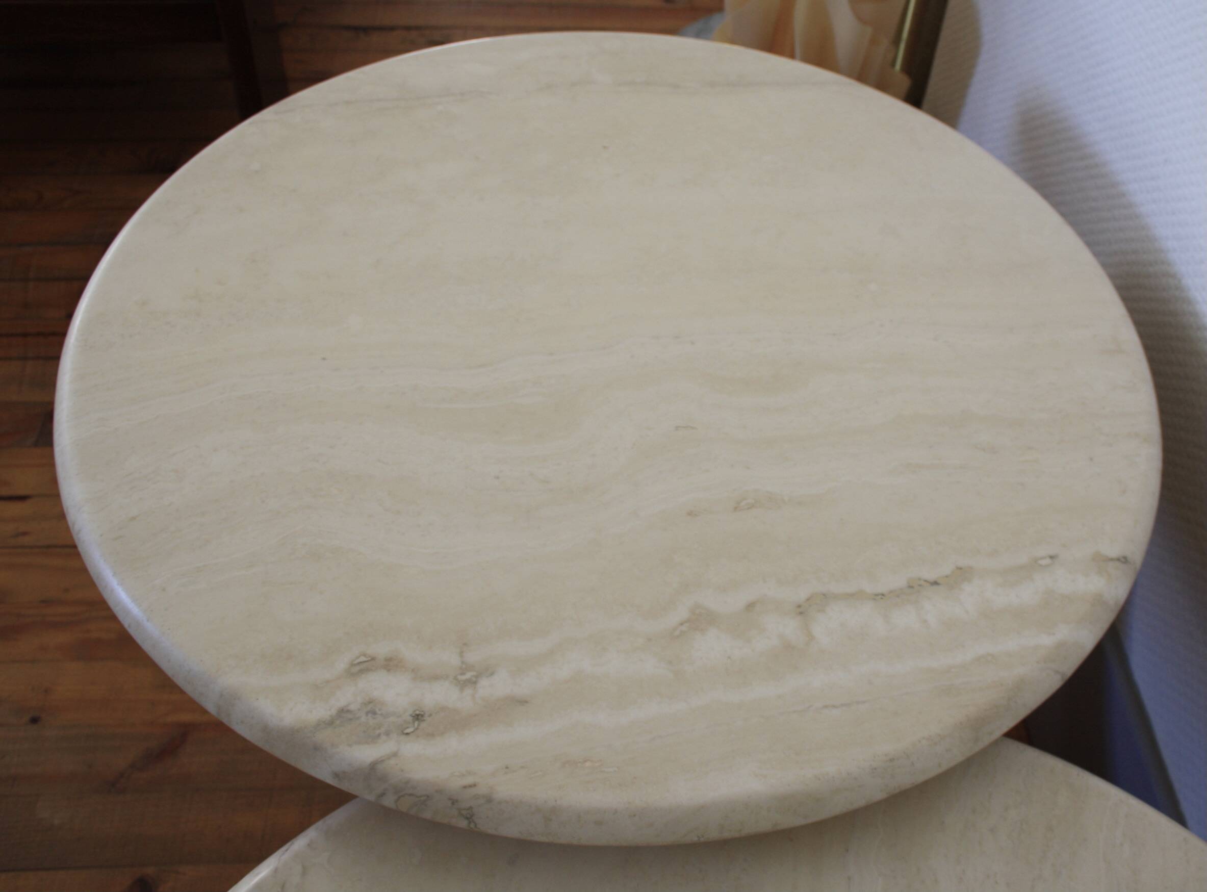 Travertine/marble coffee table