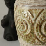 Low relief ceramic vase West Germany 1950