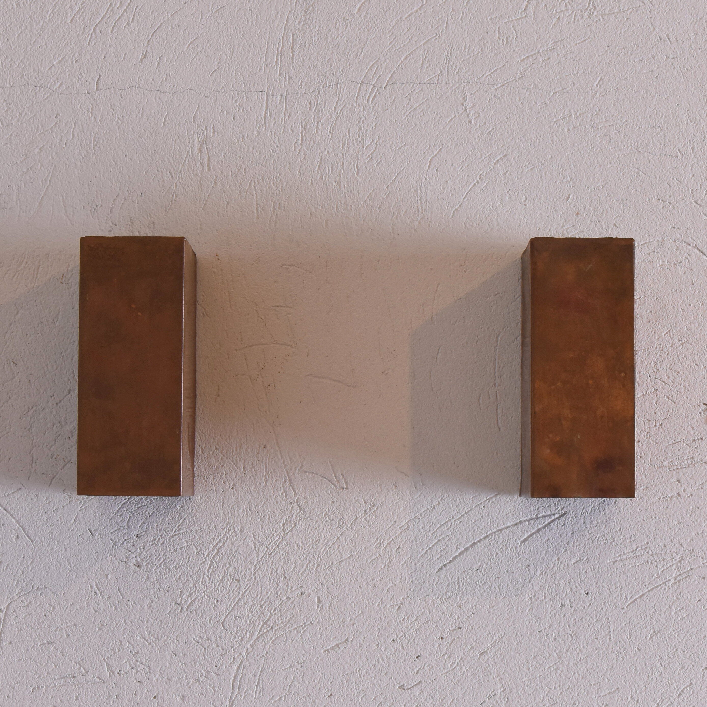 Pair of wall candleholders, 1970s