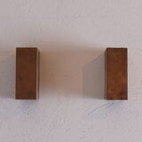 Pair of wall candleholders, 1970s
