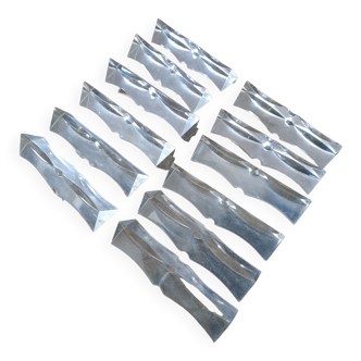 Set of 12 vintage plexiglass knife rests