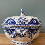 Soupière XIXth earthenware of Gien