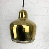 Golden Bell brass pendant light Alvar Aalto Louis Poulsen, Denmark 1950s
