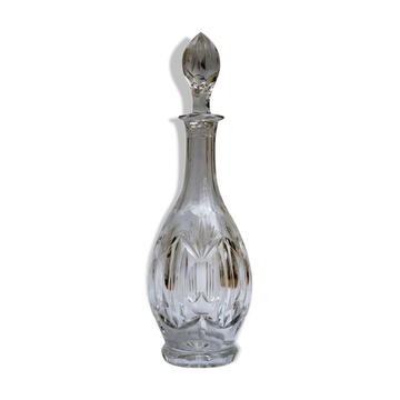 Carafe à décanter vin en cristal de bohème taille diamant  contenance 1,1 litre