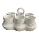 Oeufrier porte-coquetiers - Porcelaine