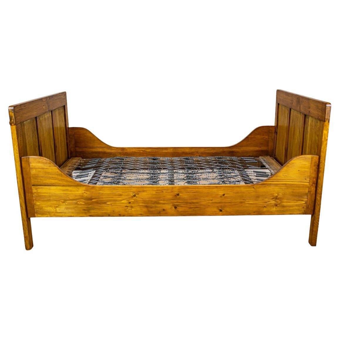 Antique Pine Bed, 1910