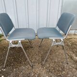 Pair of chairs by G. Piretti for Castelli