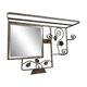 Art Deco coat rack in hammered wrought iron, 1950s.