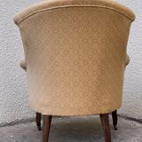 Toad armchair style Napoleon III fringe pompoms