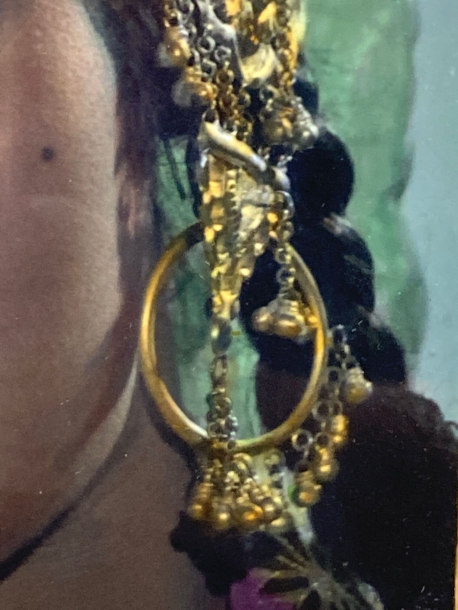 Indian actress known as Naazi, photo painted