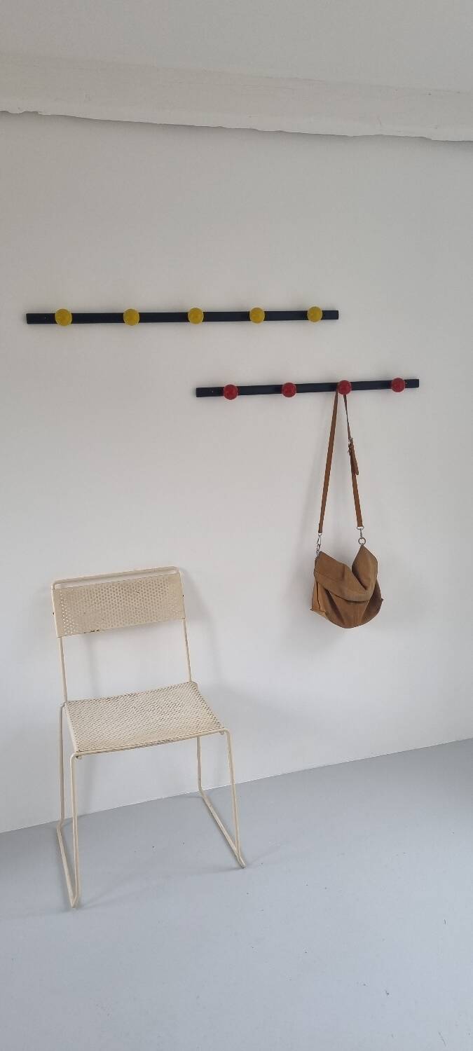 Duo of 4 and 5 ball coat racks