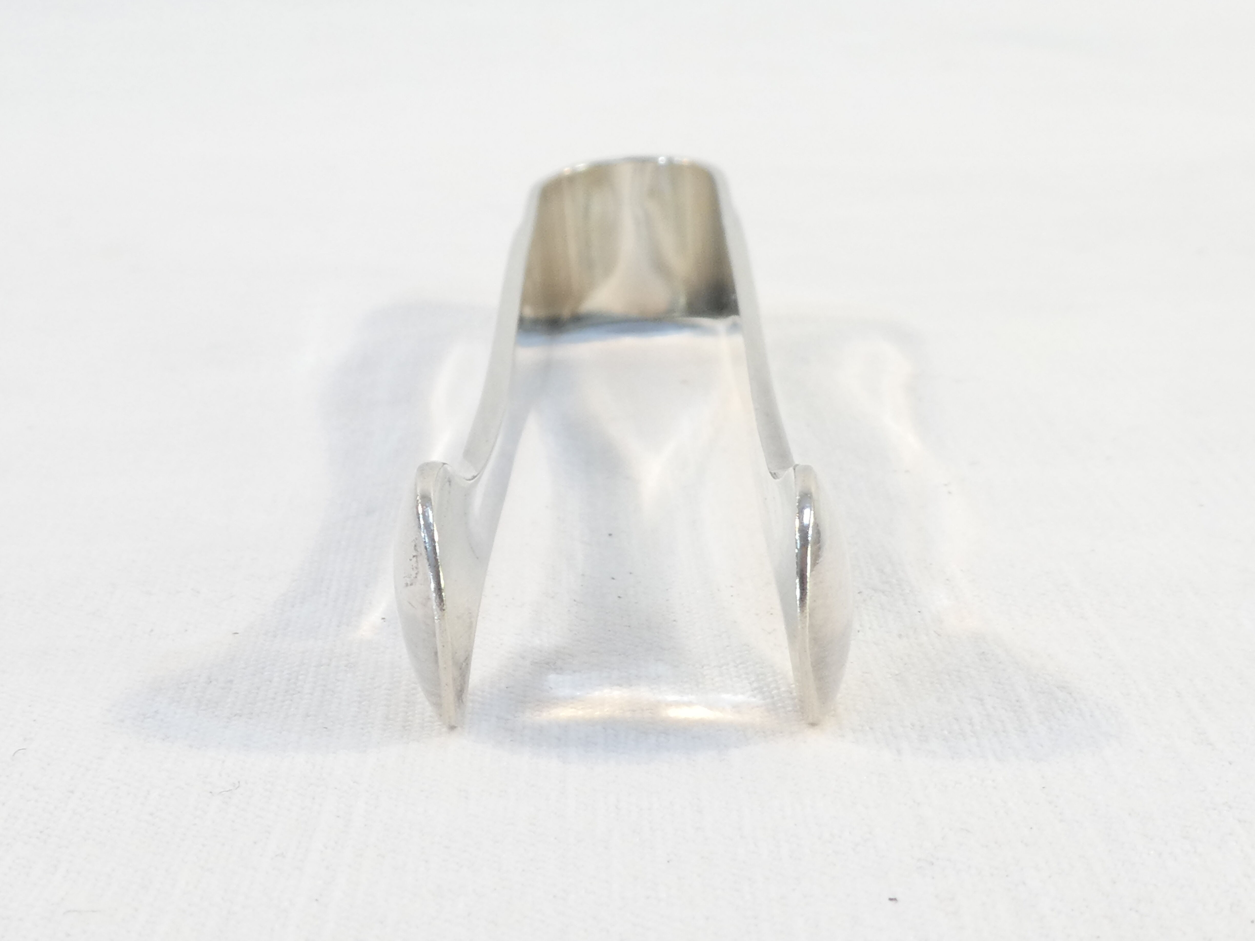 Christofle sugar clamp in silver metal model america