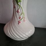 Vintage twisted barbotine vase