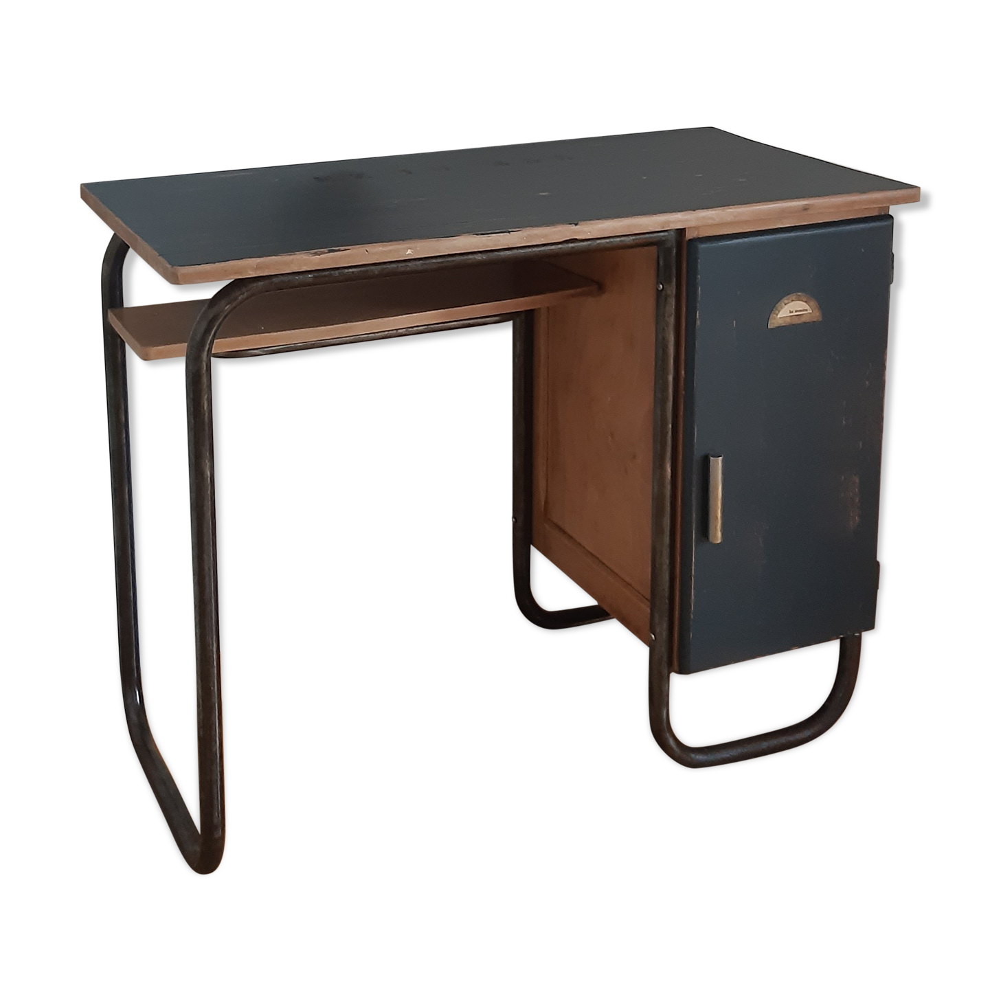 Old metal and wood desk