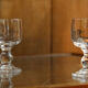Series of 23 foot glasses, crystal