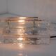 German glass wall sconce from Fischer Leuchten, 1970s