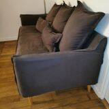 Anthracite grey sofa 3 seats
