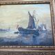 Tableau ancien, marine signée, fin XIXEME