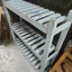 Old Turquoise storage shelf 108x31x108cm shabby chic India