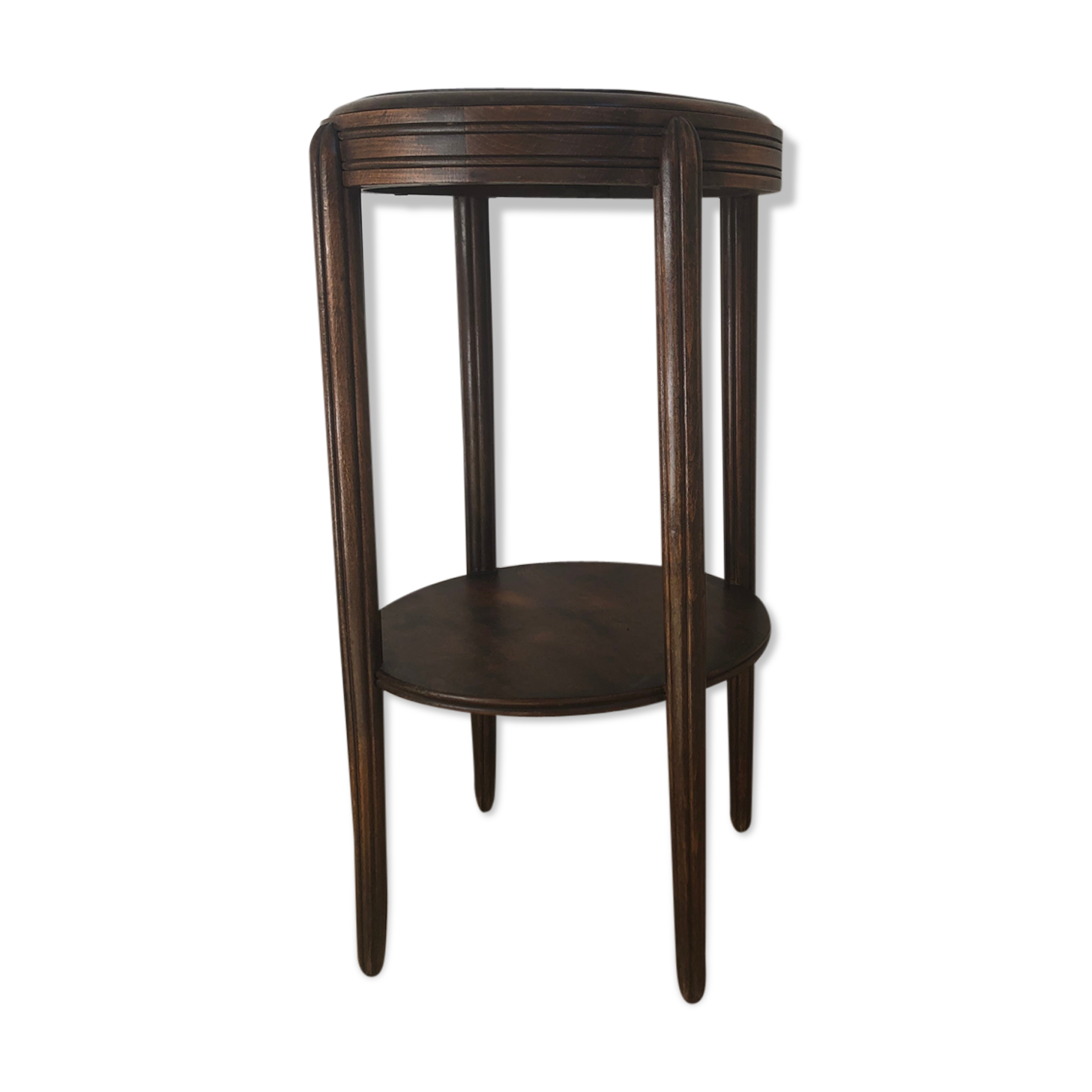 Guéridon rond en bois