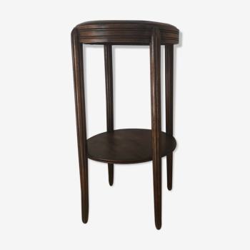 Wooden round side table